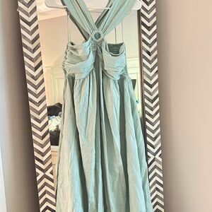Mint green dress